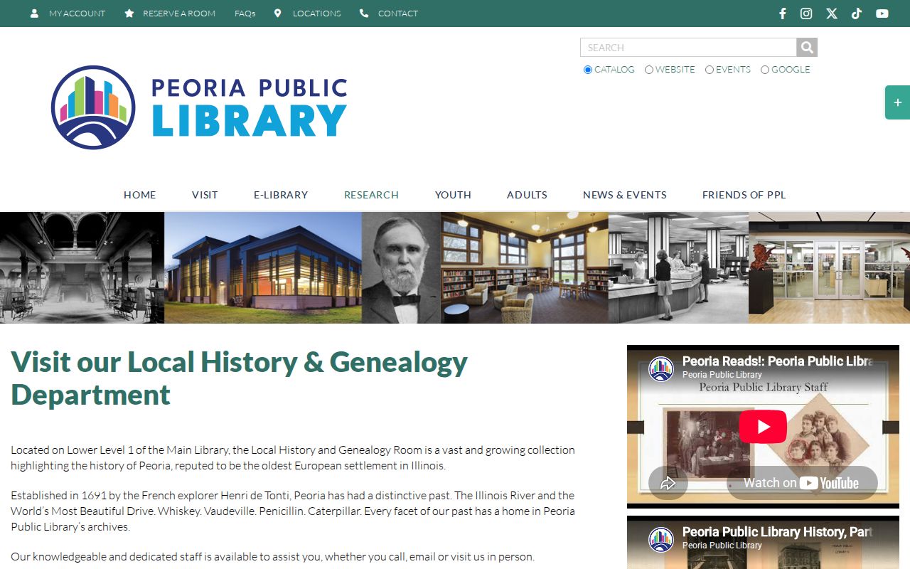 Illinois city directory and genealogy resources at Peoria Public Library