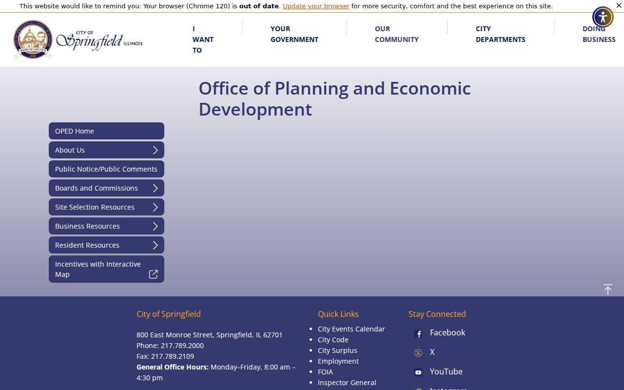 Illinois neighbors resource showing Springfield neighborhood association contacts